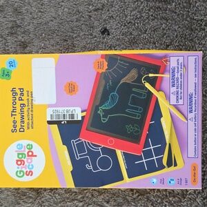 GiggleScape See-Through Drawing Pad Kids Art Toy Activity Book New